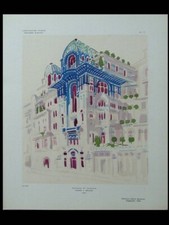H. SAUVAGE - C. SARAZIN, MAISON A GRADINS, 1924 - POCHOIR - 26 RUE VAVIN PARIS