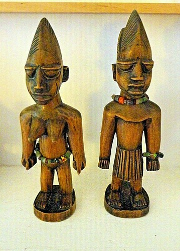 Statues jumeaux ibeji yoruba - jumeaux,