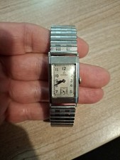 Montre Omega Tank T17 Vers 1940 Acier Staybrite Mecanique Fonctionne Mais Retard