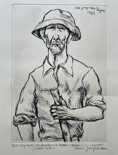 Gravure andré jacquemin - andrÉ, 30x20