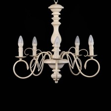 Lustre Classique en Bois Et