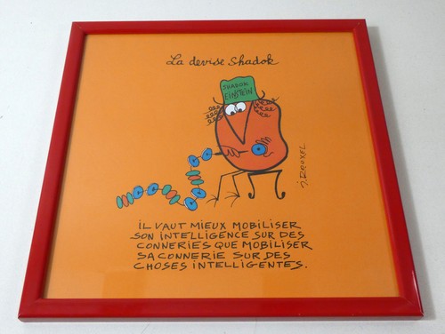 Cadre shadok la devise - shadok,