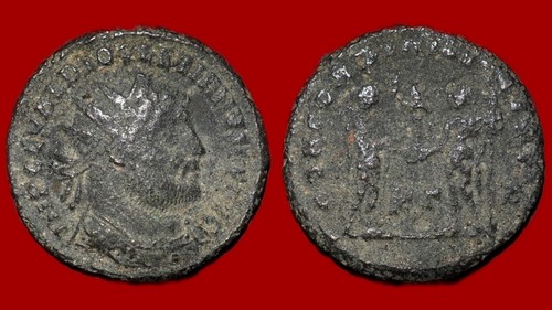 Monnaie romaine dioclétien - romaine, :