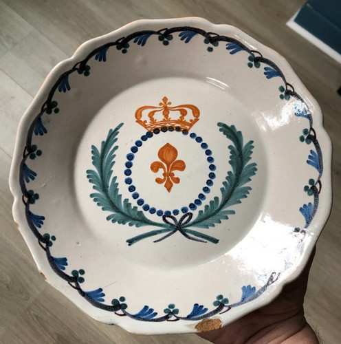 Ancienne assiette faience - assiette,