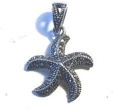 Ancien Pendentif Etoile De Mer
