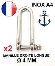 Manille droite longue forgee - manille,