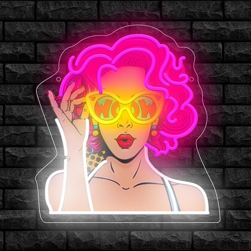 Pop art beauty lady - beauty, neon