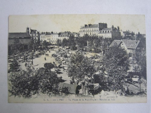 Cpa carte postale pau - postale, de