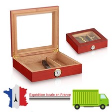 Cave à Cigares Cèdre Espagnol Avec Hygromètre et Humidificateur Coffret Cigare