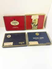 Lot De 4 Boites de cigarettes Métal Vintage