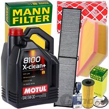 Filtres + Motul 5W30 Huile Convient pour BMW 1er E81 82 87 88 3er E90 91 92 X1