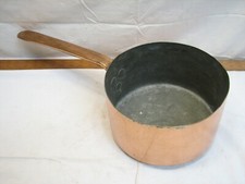 Early Dovetailed Copper Melting Pot Sauce Pan Butcher Kitchen Hand Wrought C