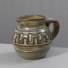 Marius Bessone à Vallauris petit pichet pot à lait décor géométrique 1970s