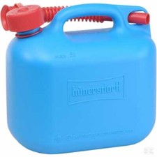 Jerrycan Bidon 5 L Bleu - Plastique avec bec verseur 