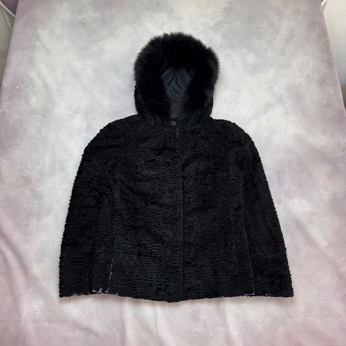 Veste manteau capuche noir - manteau,
