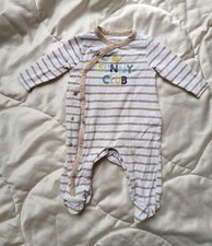 Pyjama léger blanc rayé