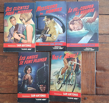 LOT DE 5 ROMANS SAN ANTONIO n°40, 76, 85, 123 et 485