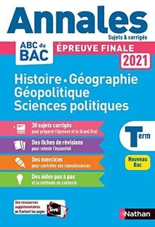 Annales bac 2021 histoire - bac,