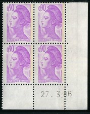 TIMBRE COIN DATE : LIBERTE 