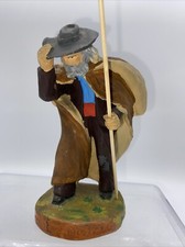 Santon FOUQUE Le Coup de Mistral série des 13 cm de haut.