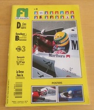 1993  F1  THE MAGAZINE  # 8  SENNA  SAUBER  BRAHAMS    + POSTER  REVUE  RARE