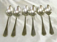 CHRISTOFLE 6 PETITES CUILLÈRES CAFÉ GATEAU COUVERT DE TABLE MÉTAL ARGENTE SPOON