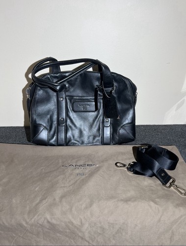 Lancel paris leather handbag - lancel,