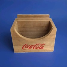 Ancienne boîte coca cola en bois pour sous bocks et menu