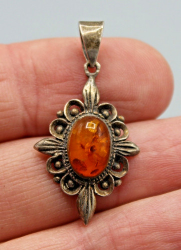 Ancien pendentif argent - pendentif, massif