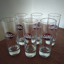 1 Lot de 6 verres à whisky Clan Campbell Karina 22cl tube