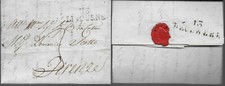 Lettre avec correspondance - , de