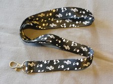 NOTES musique clef d sol solfège piano guitare TOUR COU porte clef laniere badge