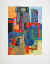 Maurice ESTEVE : Le lithographe, Héliogravure signée