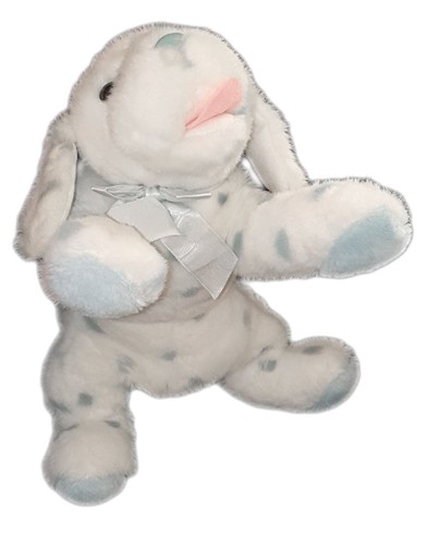 Peluche doudou chien - , blanc