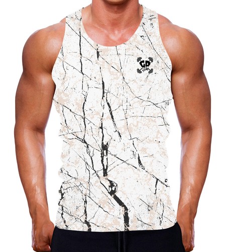 Gilet marbre blanc fissuré - en,