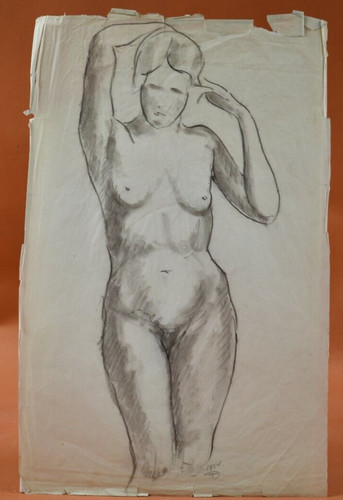 Dessin 1934 femme nue - nue,