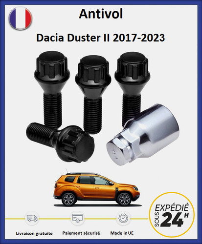 écrous antivol roues noir - Écrous,