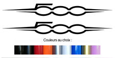 2 X LOGOS POUR FIAT 500 ABARTH 47cm AUTOCOLLANT STICKER FA136*