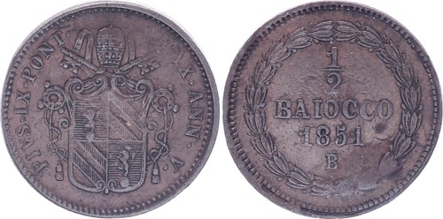 Etat pontifical baiocco - etat,