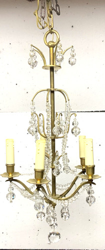 Ancien lustre pampilles de - ancien,