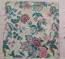 ANCIEN  TISSU COUPON FLEURI