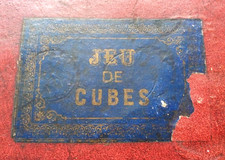 Fin XIXe - GRAND JEU DE CUBES ANCIEN - jouet 19e ENFANTINA 1900