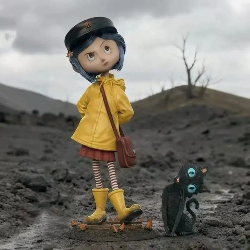 Figurine coraline chat - figurine,