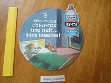 PLAQUE CARTON FLYTOX FLY-TOX DESODORISANT diametre 30cm a