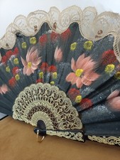 Éventail Ancien À Décor