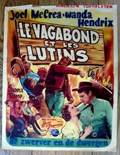 belgian poster western SADDLE TRAMP, JOEL McCREA, WANDA HENDRIX, McINTIRE, BOS
