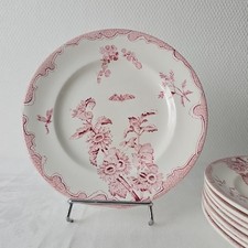 Assiettes À Dessert Service Soleil Longwy, Terre De Fer 1919