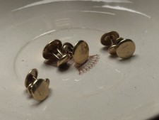Lot de boutons de manchette anciens dorés – signés Murat 