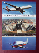 CARTE POSTALE POST CARD TOULOUSE SIEGE AEROSPATIALE SUPER GUPPY AIRBUS A330