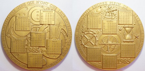 Medaille calendrier mdp - medaille, de